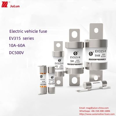 EV315 ซีรีส สกรูฟิวส์รถไฟฟ้าขนาดกลาง 10-60A 500V 20kA ความสามารถในการทําลาย