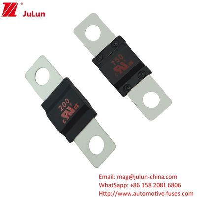 20A-300A ฟิวส์ลมรถยนต์สําหรับระบบพลังงานไฟฟ้าที่มีสปั๊กฟอร์คเล็ก สังกะสีนิกเกิลเงิน