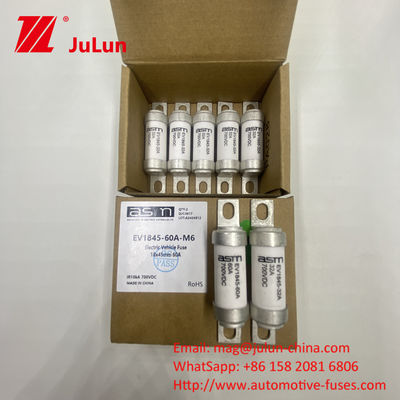 EV1845 700VDC 10A 10KA DC โบลท์ฟิวส์สําหรับการชาร์จรถไฟฟ้า ASTM