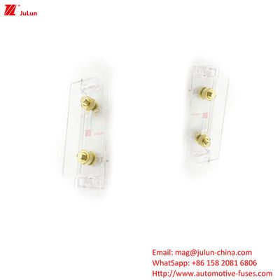 30A-100A ติดต่อทองแดง พลาสติกรถยนต์ Fuse Holder กับ bolt Fuse ปรับปรุง