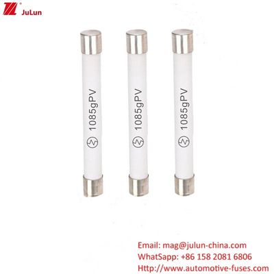 10x85mm 10A1500A ฟิวส์โฟตโวลเตอิก สกอร์ความดัน ฟิวส์จํากัดกระแส