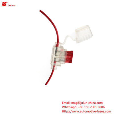 Eu UL Standard Fuse Holder / Box ขนาดภายนอก เครื่องตัดวงจร พลาสติก / ห้องไนลอน ความดันกระแสไฟฟ้าปริมาณ 25A-80A 32V