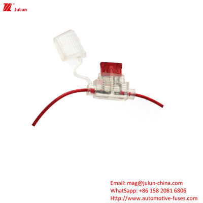 EU UL Standard Automotive Plug In Circuit Breaker Fuse Holder ความดันปริมาณ 32V กระแส 25A-80A สําหรับรถไฟฟ้า