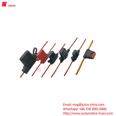 ความมั่นคงสูง เครื่องถือไฟฟิวส์รถไฟฟ้า 32V 25A-100A พีวีซี โพลีเมอร์กันไฟ