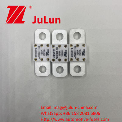 เซรามิกออโตโมทีฟ ฟิวส์ A202001 200A 150VDC สําหรับการป้องกันวงจรสั้น ขนาดเล็ก ปรับระดับกระแสไฟฟ้าสูง