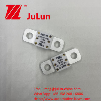 ASTM กระแสไฟฟ้า 100A 150VDC A202001 ฟิวส์รถเซรามิกสําหรับการทํางานที่ยั่งยืน