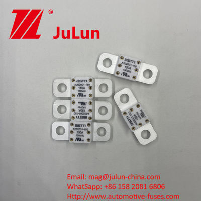250A 150VDC ASTM A202001-300A เซรามิกออโต้ฟิวส์ด้วยวิธีการติดตั้งสกรูบอลท์