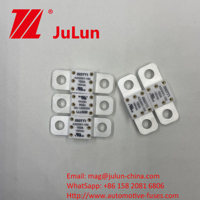 ASTM A202001-250A 150VDC ไฟฟิวส์รถยนต์เซรามิกระดับกระแสไฟฟ้าสูงเพื่อป้องกันวงจรสั้น