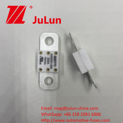 ASTM A202001-100A 150VDC ไซส์เล็ก เซรามิกรถยนต์ไฟฟิวส์ แนะนํา ทอร์คแน่น 11-13N · m สําหรับ M8 ป้องกันวงจรสั้นปริมาณสูง