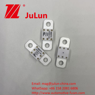 ASTM A202001-100A 150VDC ไซส์เล็ก เซรามิกรถยนต์ไฟฟิวส์ แนะนํา ทอร์คแน่น 11-13N · m สําหรับ M8 ป้องกันวงจรสั้นปริมาณสูง