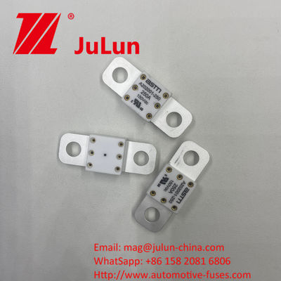 วิธีการติดตั้งสกรูบอลท์ ASTM A202001 400A 125VDC เซรามิกรถไฟฟิวส์ ทองแดงและวาร์ตซ์ทรายวัสดุ