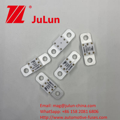 คุณสมบัติไฟฟ้า ASTM A202001 300A 150VDC เซรามิคฟิวส์รถยนต์สําหรับอุปกรณ์ภารกิจหนัก