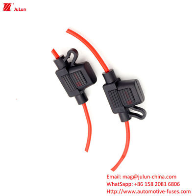 รถไฟฟ้า 30 แอมเปอร์ รถยนต์ Fuse Holder พลาสติก / ไนลอน Housing