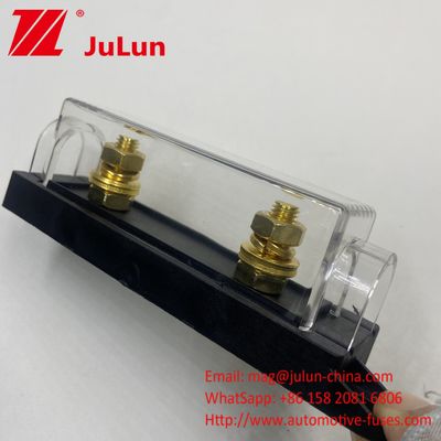 อัตโนมัติ ANL ตัวถือไฟฟิวส์ด้วยความกระชับกําลังสูงสุด 24VDC 32VDC 58VDC 72VDC