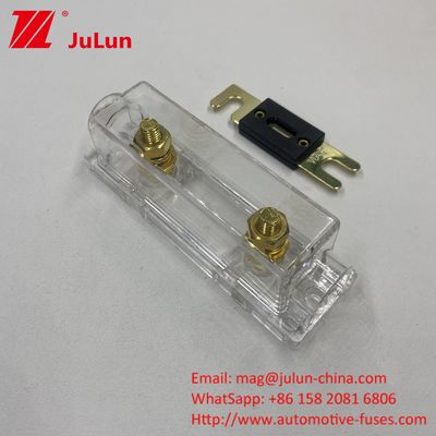 การออกแบบกันฝุ่นของตัวถือไฟฟ้า ANL ที่โปร่งใส 20A 30A 80A 100A 200A 300A 400A 500A ปัจจุบันที่ระบุ