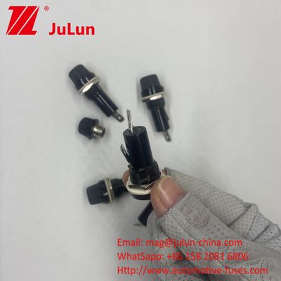 หมุนประเภทรถยนต์ Fuse Holder Tube Socket สําหรับ 6 * 30 มม.