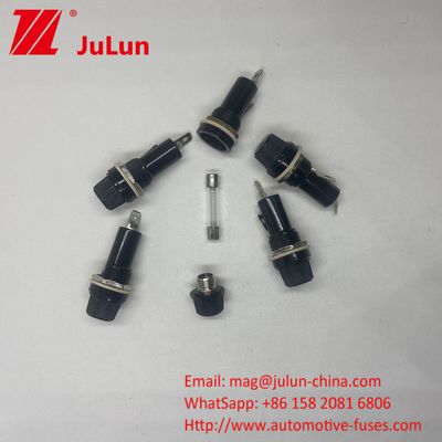 6x30 6x32 มิลลิเมตร แพเนลติดรถยนต์ Fuse Holder Bayonet ประเภท 10A 20A 250V PCB Fuse Block Base