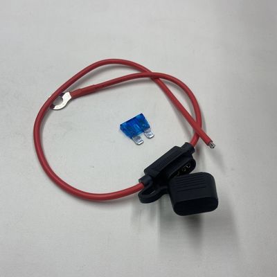 เครื่องถือไฟฟิวส์รถยนต์สําหรับ 12V 16AWG กันน้ําสแตนดาร์ด เครื่องถือไฟฟิวส์รถยนต์ สายไฟในสายสายถือไฟฟิวส์