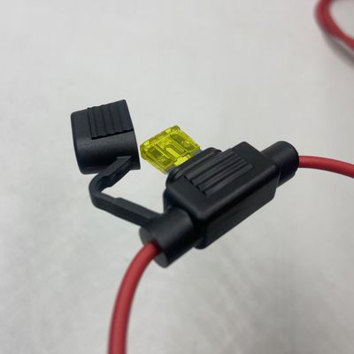 UL กันน้ํา Inline Blade Fuse Box มาตรฐาน/พล็อกกลางในรถยนต์ Fuse Holder กับ 22awg 20awg 18awg 16awg 14awg 12awg 10awg