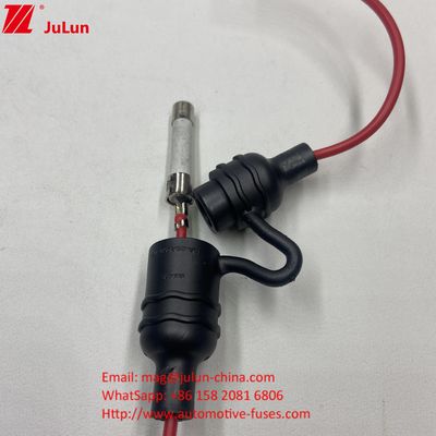 10x38mm 5x20mm 6x30mm In-Line Fuse Holder กันน้ําภายนอก กันฝุ่น PA66 ห้องสําหรับ Street Light stage Lighting