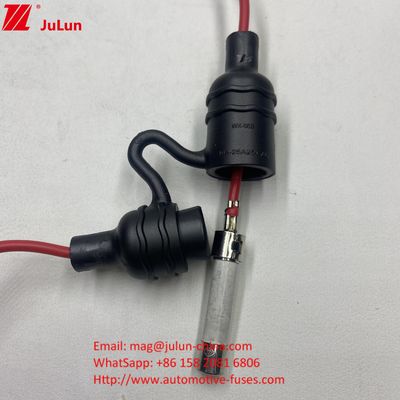 ด้วย UL สายเคเบิล IP68 กันน้ําในสาย Fuse Holder องค์ประกอบ Fuse สําหรับ 5 * 20 6 * 32 มิลลิเมตร