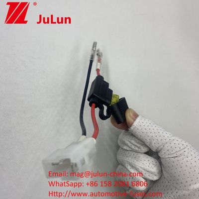 Fuse Battery Connector Extension Cable Wire Harness Connector Holder With Red 2-Pin Connector Truck Electric ATV Ebike เครื่องขนยนต์ไฟฟ้า