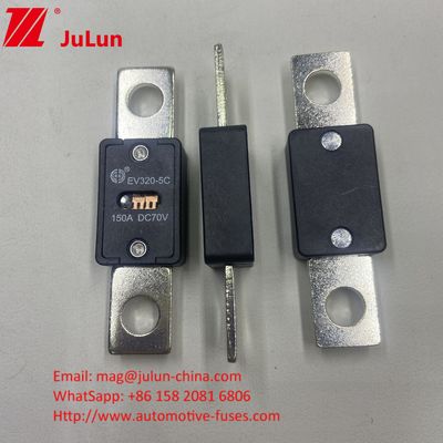 การป้องกัน DC EV HEV ไฟฟิวส์รถไฟฟ้า สําหรับระยะหุ้มรถยนต์ 51mm EV