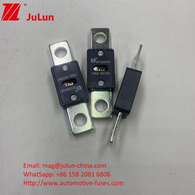 EV320-5X 80A 70VDC SINOFUSE เซรามิก ออโตโมทีฟ ฟิวส์ ขนาดเล็ก ป้องกันวงจรสั้น ทองแดง เงิน ควาร์ทซ์ ทรายทอง