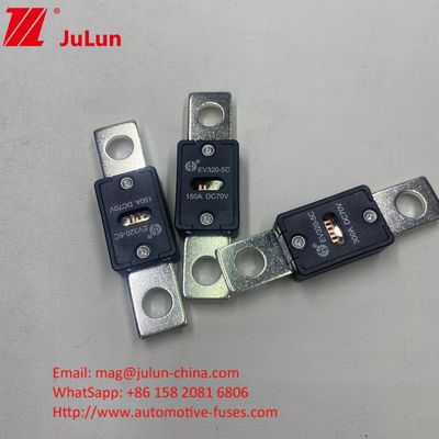 EV320-5X 100A 70VDC เซรามิครถไฟฟิวส์ คุณสมบัติไฟฟ้า 1.0ใน 4 ชั่วโมง 3.0ใน 10s มากที่สุด