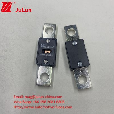 150A 70VDC EV320-5X เซรามิก ออโตโมทีฟ ฟิวส์ หินทรายควอตซ์ คุณสมบัติไฟฟ้า 1.0 ใน 4 ชั่วโมง 3.0 ใน 10s มากที่สุด