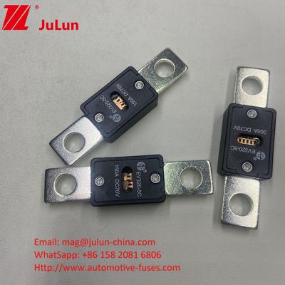 EV320-5X ฟิวส์ใบรถยนต์ 70VDC 400A ความจุแตก 6KA