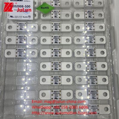 20KA ความสามารถในการหัก รถไฟฟ้า A202008 400A 125VDC ASTM Fuse สําหรับเรือ