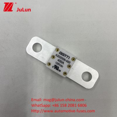 20KA ความสามารถในการหัก รถไฟฟ้า A202008 400A 125VDC ASTM Fuse สําหรับเรือ