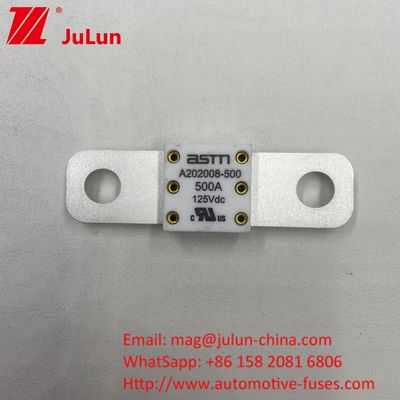 ASTM แบตเตอรี่รถยนต์ ฟิวส์ 50.8 ระยะทางระหว่าง 2 หลุม 200A 125VDC 20KA