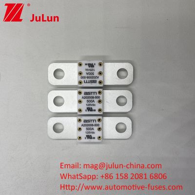 ASTM แบตเตอรี่รถยนต์ ฟิวส์ 50.8 ระยะทางระหว่าง 2 หลุม 200A 125VDC 20KA