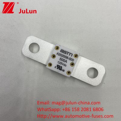 ASTM 250A 125V เซรามิก สีขาว เฟยส์ในแบตเตอรี่รถยนต์
