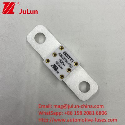 350A 125VDC แบตเตอรี่รถยนต์ ฟิวส์ ขนาดเล็ก ปรับระดับกระแสไฟฟ้าสูง ASTM การป้องกันวงจรสั้น