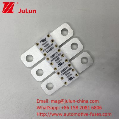 350A 125VDC แบตเตอรี่รถยนต์ ฟิวส์ ขนาดเล็ก ปรับระดับกระแสไฟฟ้าสูง ASTM การป้องกันวงจรสั้น