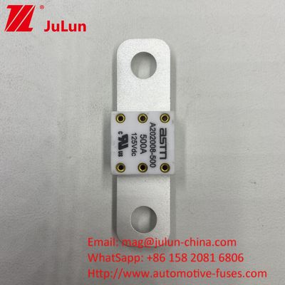 เซรามิก 250A 125VDC EV Battey Fuse สําหรับการใช้งานภาระหนัก