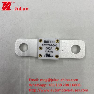 ASTM โบลท์ 400A 500A 125VDC แบตเตอรี่ฟิวส์รถยนต์