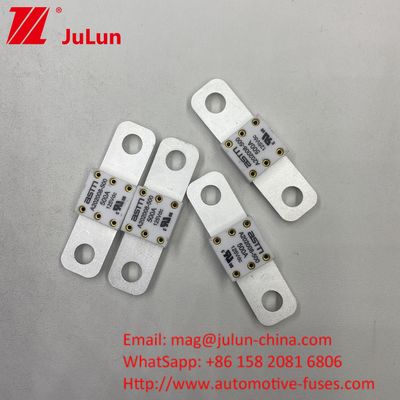 68*17.7*12mm A202008 350A 125VDC EV FUSE ความสามารถในการทําลายสูง ต่ํากว่า 125Vdc สําหรับการปรับปรุงผลงานรถไฟฟ้า