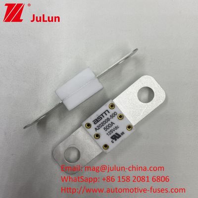 200A 125VDC รถไฟฟ้า ฟิวส์ รถยนต์ สําหรับ EV 125VDC ความวัดระยะหุ้ม 50.8mm