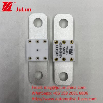 500A Auto A202008 125VDC เครื่องชาร์จ EV พกพา ฟิวส์ 100A 125A 150A 200A 250A 300A 400A 500A
