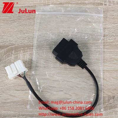 สายเชื่อมไฟฟ้ารถยนต์ สายเชื่อมไฟฟ้าการวินิจฉัย การแปลงเคเบิล Tesla Model S/X OBD2 12 Pin