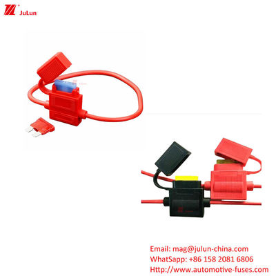 รถยนต์กันน้ํา Fuse Holder ป้องกันวงจรเพื่อป้องกันความเสียหายของวงจรไฟฟ้ารถยนต์