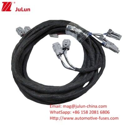การออกแบบการผลิตตามสั่ง 40 ปิน Car Play Audio Dsp Cable Assembly เครื่องปรับสาย