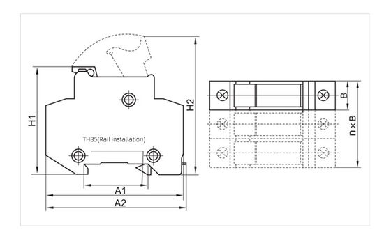 32a กรุงตัวไฟฟิวส์ ตัวถือไฟฟิวส์ทรงกระบอก AC 500V Match 10*38 RT18-32 (X) Fuse Series Low Voltage Direct Deal
