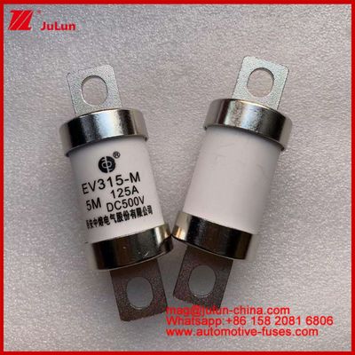 EV315-M 5M 125A HS 500VDC รถบรรทุก รถยนต์ไฟฟ้าลําเลียงหนัก ฟิวส์ถาวร ทองแดง