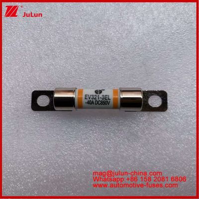 รถบรรทุกไฟฟ้าเบา รถบรรทุกหนัก 40A 850VDC ฟิวส์ EV321-3EL สําหรับการติดตั้งรถพลังงาน
