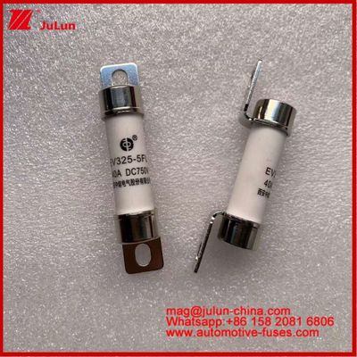 ฟิวส์ท่อ EV325-5FL 40A 750VDC สําหรับรถไฟฟ้า พร้อมการติดตั้งไฟฟ้า 15 * 51 มม และสม่ําเสมอเวลา 2 ± 0.5ms
